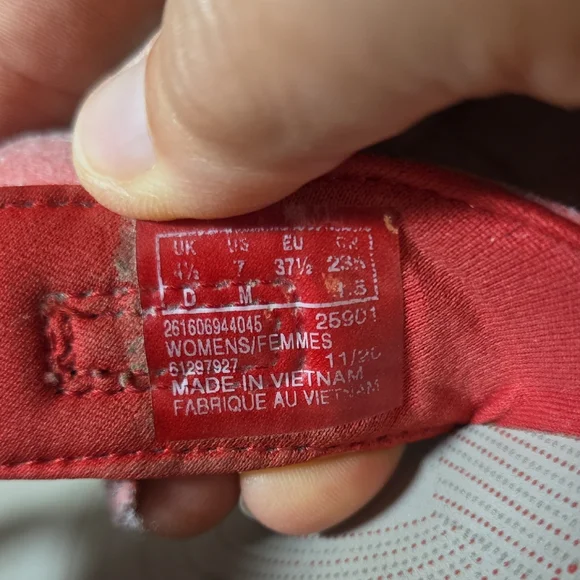 Clarks Red Floral Women's Sandals - Picture 6 of 6